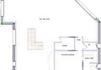 Les pièces de vie de cette maison au plan inversée sont situées à l'étage pour profiter de la vue mer