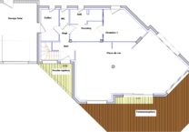 Maison moderne et toit terrasse