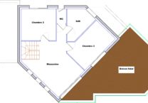 Maison moderne et toit terrasse
