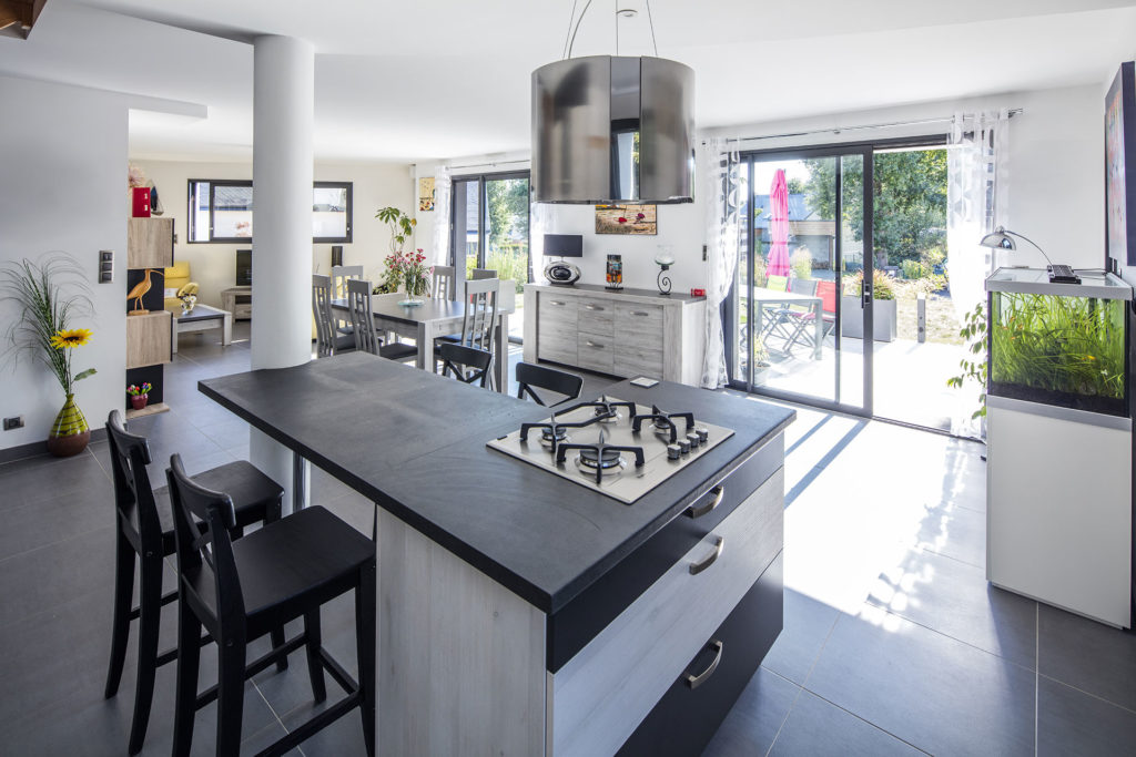 cuisine ouverte maison individuelle trecobat