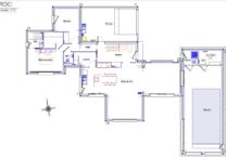 Plan du rez-de-chaussée de la maison