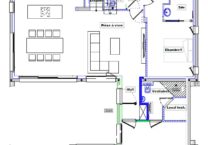 Plan de maison du rez-de-chaussée