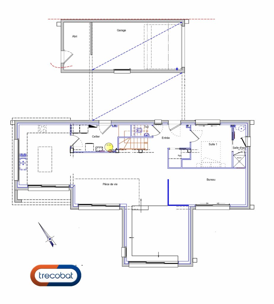 Plan maison Trecobat - rez-de-chaussée