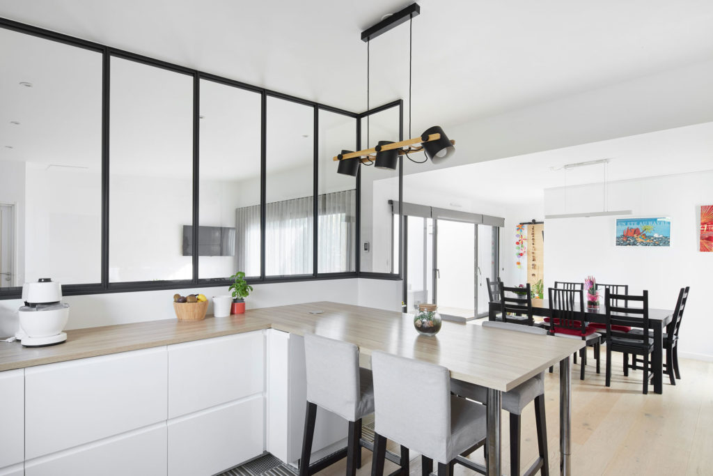 Maison familiale de plain-pied en L