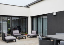 Maison familiale de plain-pied en L