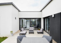 Maison familiale de plain-pied en L