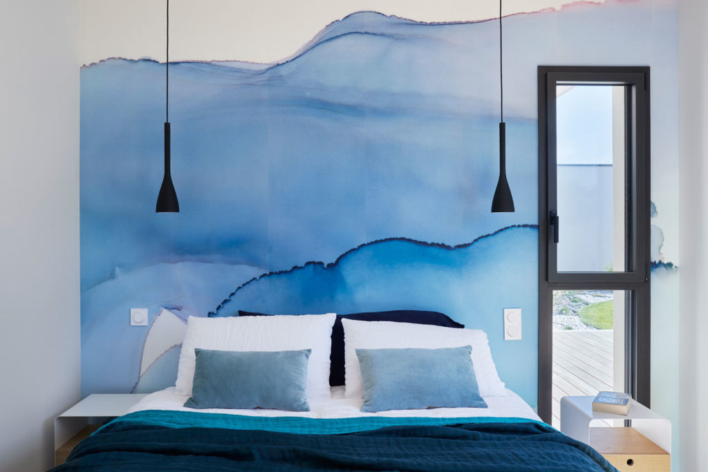 tête-de-lit-bleue-