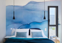 tête-de-lit-bleue-