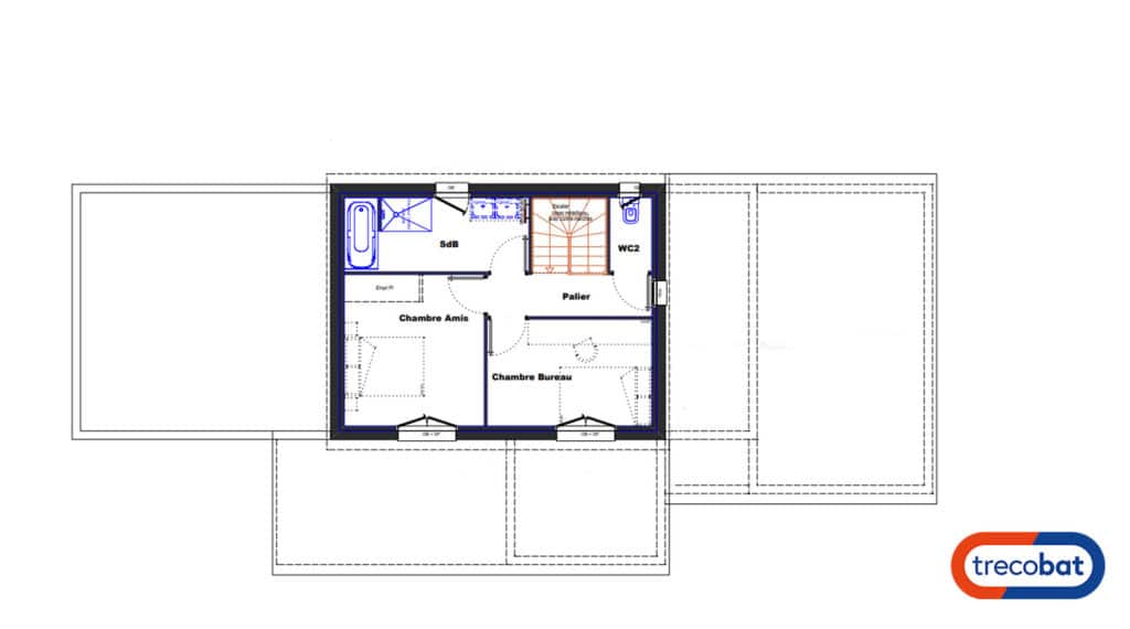 plan-étage-maison-trecobat-toulouse