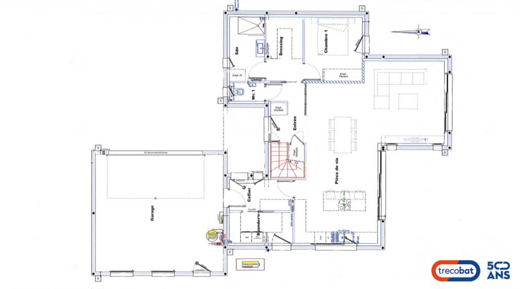 plan-rdc-maison-trecobat-lorient