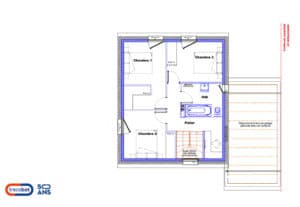 plan-étage-maison-trecobat-nantes