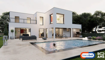 Plan de maison design 140m²