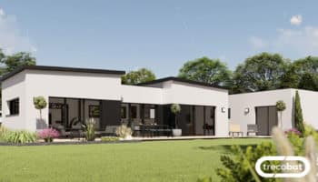 Plan de maison de plain-pied lumineux