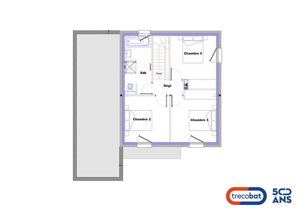 plan-étage-maison-trecobat-rennes