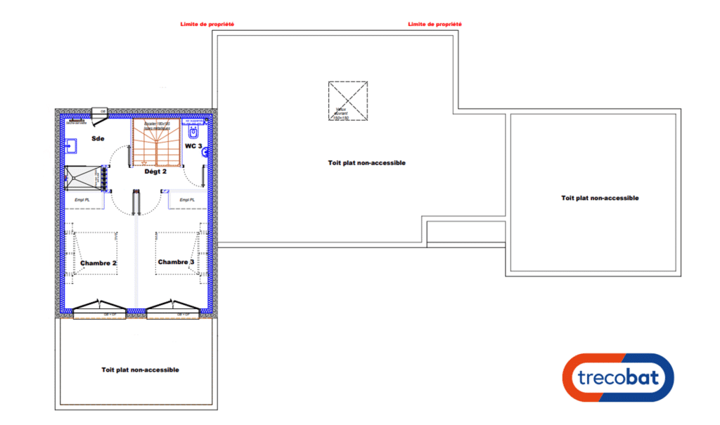 plan-maison-étage-trecobat-larochelle