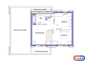 plan-maison-étage-trecobat-dinan