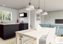 Plain maison individuelle écologique
