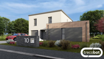 Plan de maison RE2020 à étage
