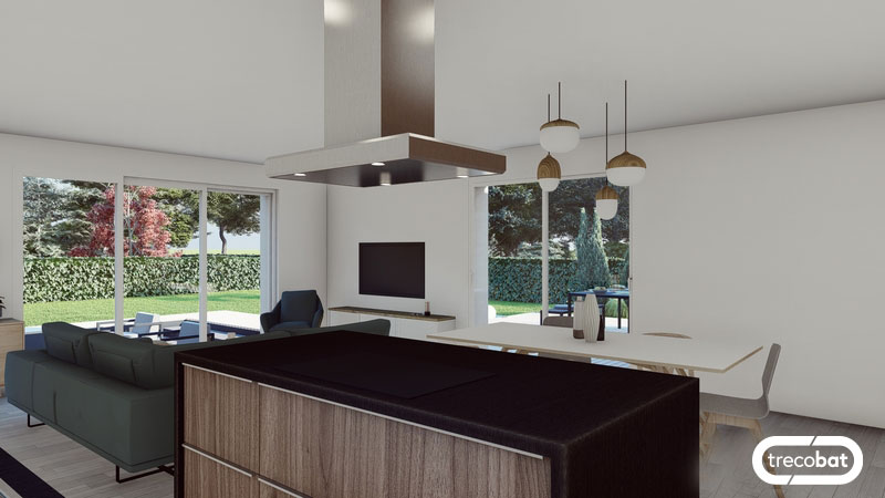 cuisine-ouverte-plan-maison
