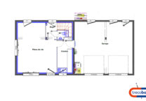 plan-maison-étage-rectangulaire-