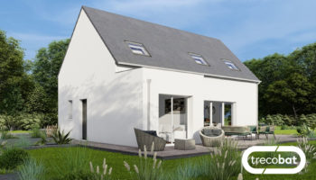 Plan de maison traditionnelle avec étage mansardé