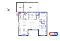 plan-maison-U-plainpied