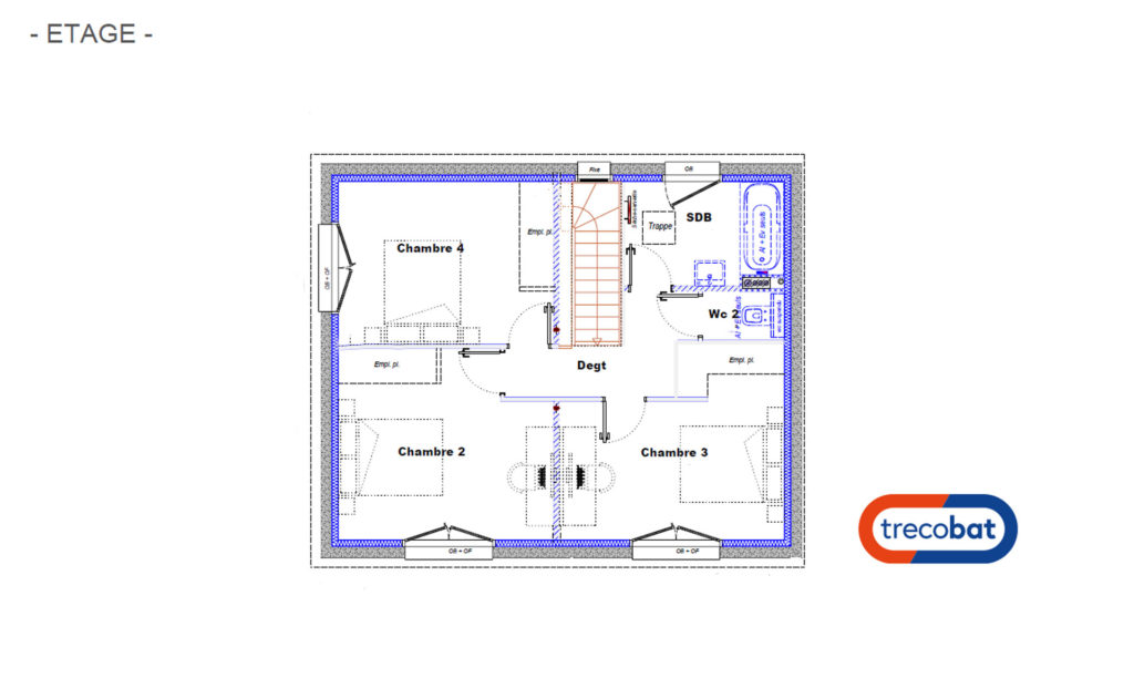 plan-étage-maison-moderne-
