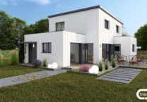 plan-maison-étage-4chambres-toitplat