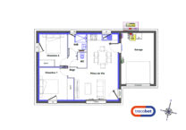 petite-maison-plan-50m²-garage