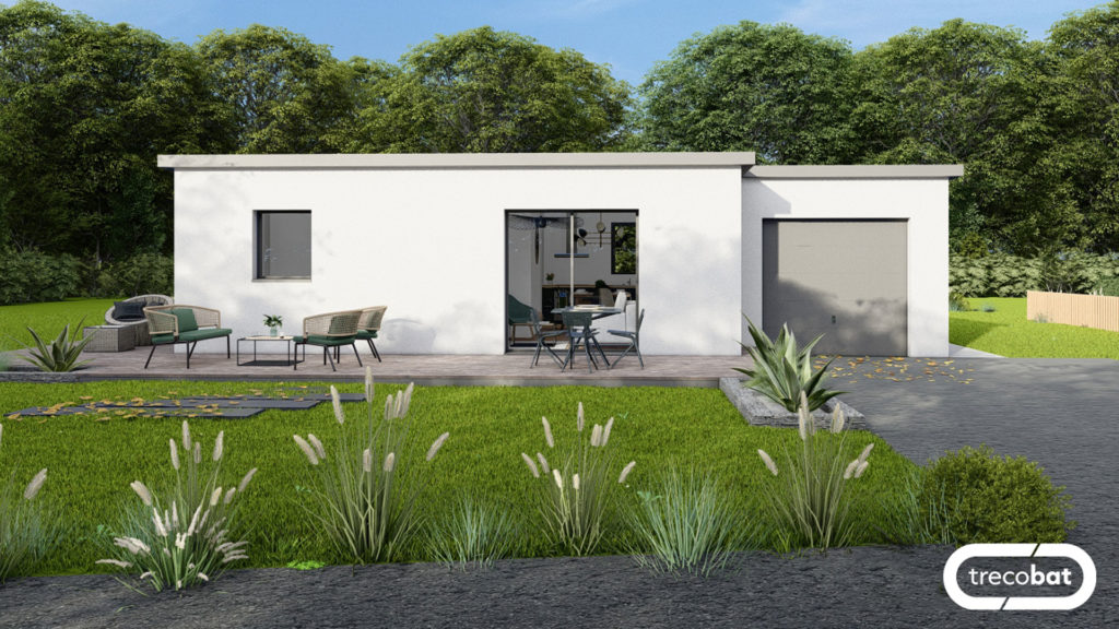 plan-petite-maison-garage-accolé