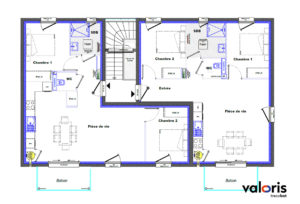 plan-étage-immeuble-4-appartements