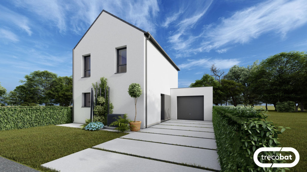 plan-maison-mitoyenne-3chambres-étage