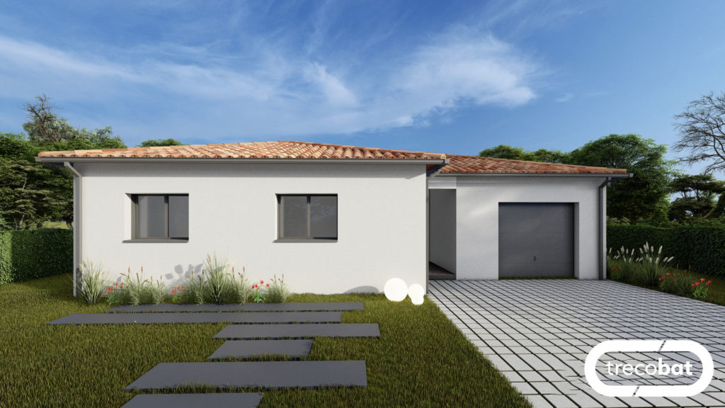 plan-maison-tuiles-avec-garage