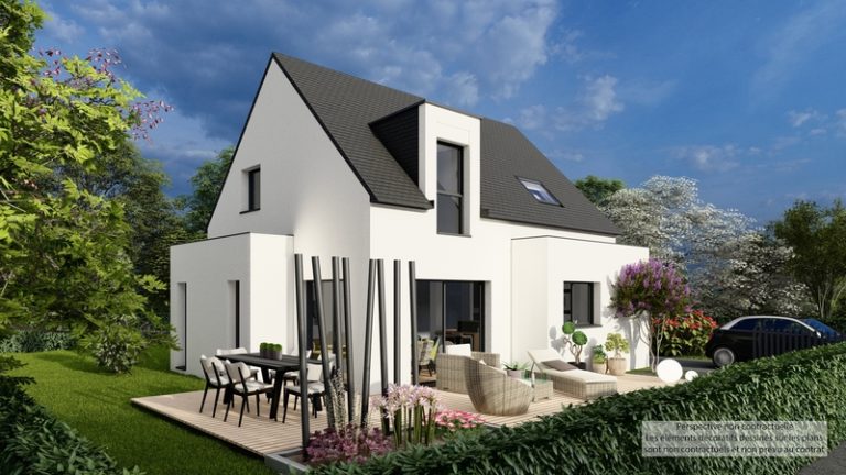 Maison+Terrain de 5 pièces avec 4 chambres à Saint-Yvi 29140 – 305725 € - YDEM-26-10-06-53