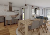Maison+Terrain de 5 pièces avec 3 chambres à Plouigneau  – 201923 € - DM-24-02-21-22