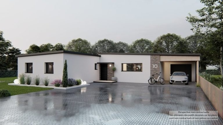 Maison+Terrain de 4 pièces avec 3 chambres à Ergue-Gaberic 29500 – 258760 € - MBEN-26-07-27-53