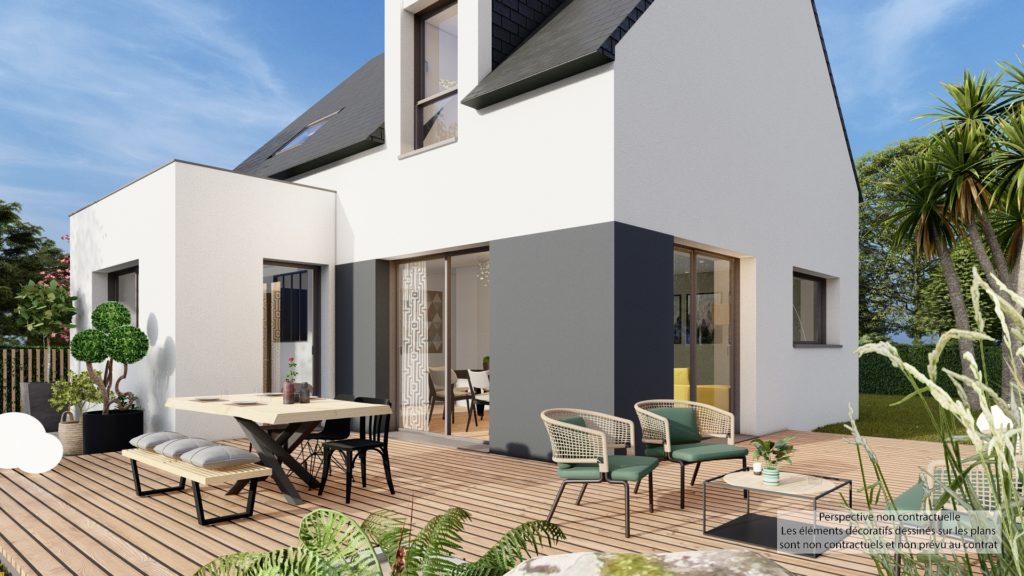Maison+Terrain de 5 pièces avec 4 chambres à Elliant 29370 – 281000 € - YDEM-26-05-28-44