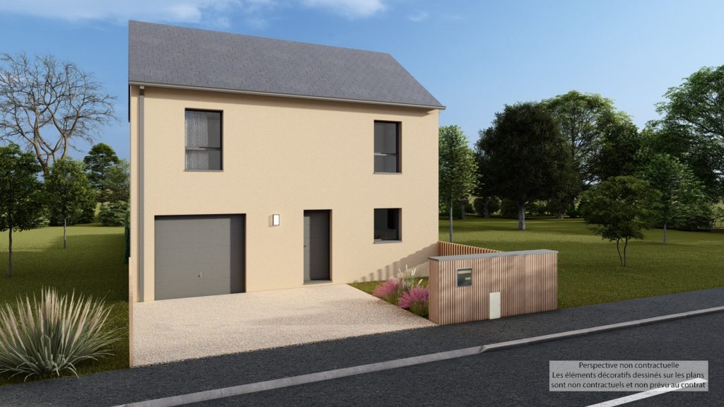 Maison+Terrain de 4 pièces avec 3 chambres à Saint-Domineuc 35190 – 249250 € - HHE-26-06-08-43