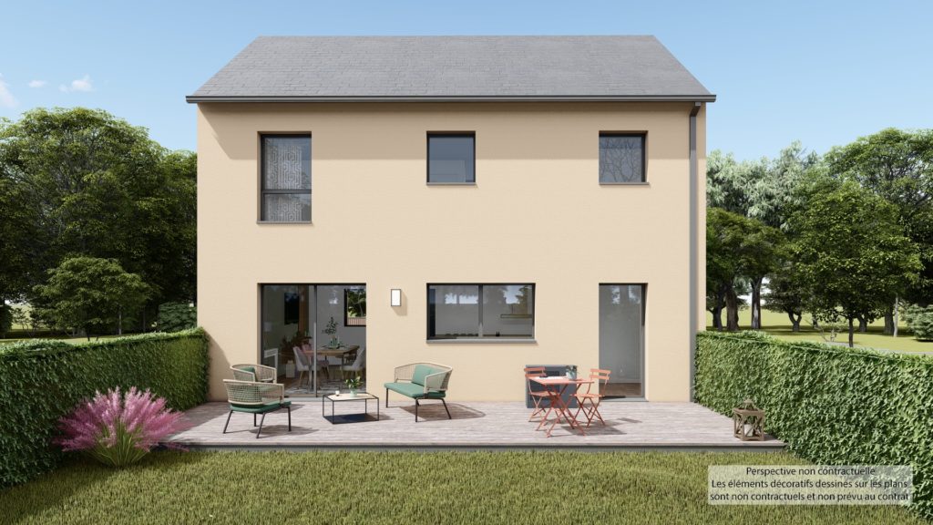 Maison+Terrain de 4 pièces avec 3 chambres à Saint-Domineuc 35190 – 249250 € - HHE-26-06-08-43