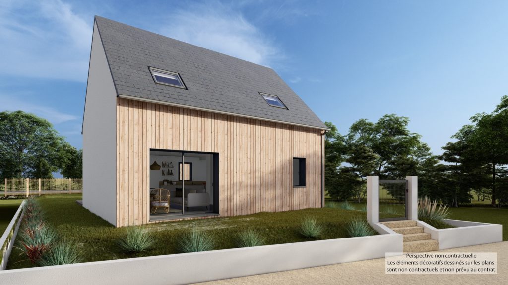 Maison+Terrain de 3 pièces avec 3 chambres à Guichen 35580 – 245065 € - NODE-26-06-10-34