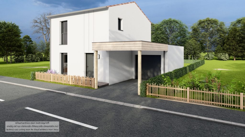 Maison+Terrain de 5 pièces avec 3 chambres à Bouguenais 44340 – 286430 € - QUCH-26-06-01-15