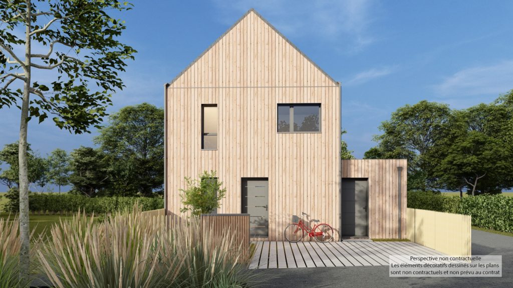 Maison+Terrain de 4 pièces avec 3 chambres à L&rsquo;Hermitage 35590 – 308433 € - NODE-26-06-10-22