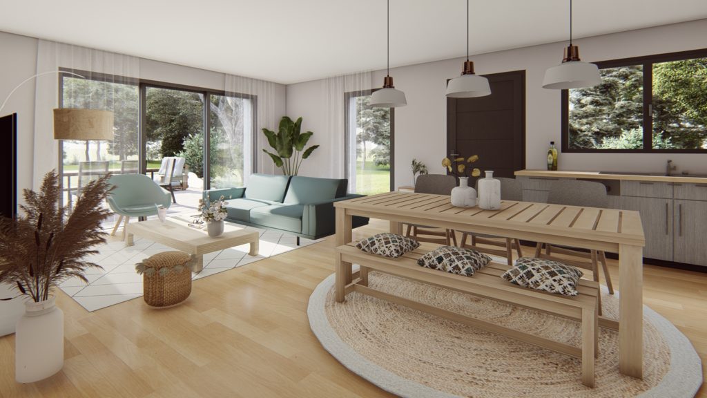 Maison+Terrain de 4 pièces avec 3 chambres à Saint-Pere-Marc-en-Poulet 35430 – 245000 € - DAJE-26-06-01-35