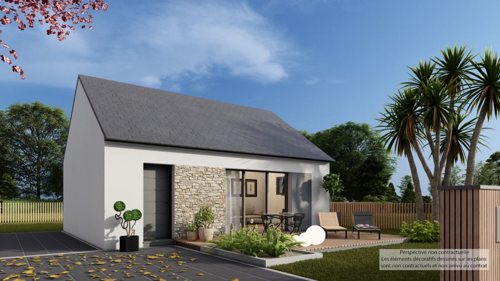 Maison+Terrain de 3 pièces avec 2 chambres à Pleurtuit 35730 – 260890 € - GESC-26-08-03-34