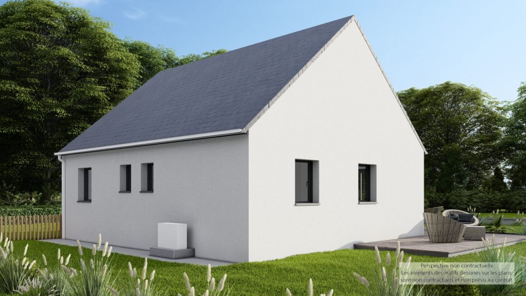 Maison+Terrain de 3 pièces avec 2 chambres à La-Ville-es-Nonais 35430 – 193000 € - DAJE-26-09-01-33
