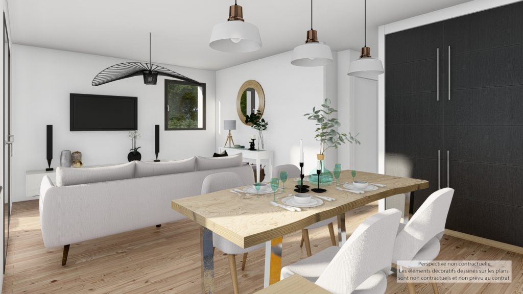 Maison+Terrain de 3 pièces avec 2 chambres à La-Ville-es-Nonais 35430 – 193000 € - DAJE-26-09-01-33