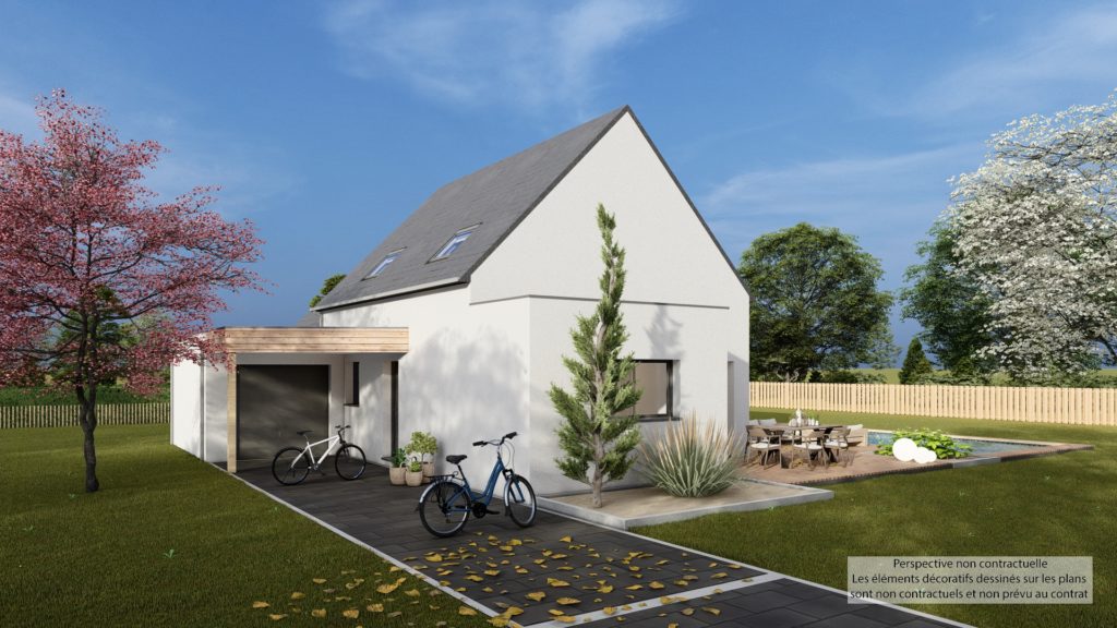 Maison+Terrain de 5 pièces avec 4 chambres à Plomeur 29120 – 288000 € - DAJE-26-07-28-16