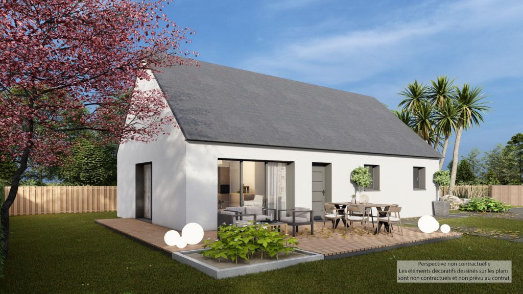 Maison+Terrain de 4 pièces avec 3 chambres à Le-Vivier-sur-Mer 35960 – 241000 € - DAJE-26-06-15-50