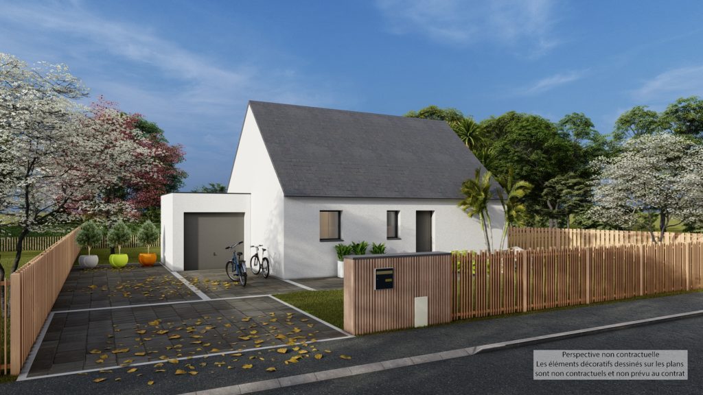 Maison+Terrain de 3 pièces avec 2 chambres à Evran 22630 – 200750 € - GESC-26-05-29-49