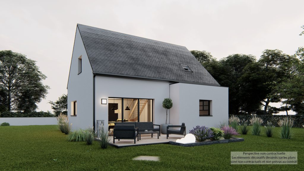 Maison+Terrain de 4 pièces avec 3 chambres à La-Richardais 35780 – 422450 € - GESC-26-05-29-66